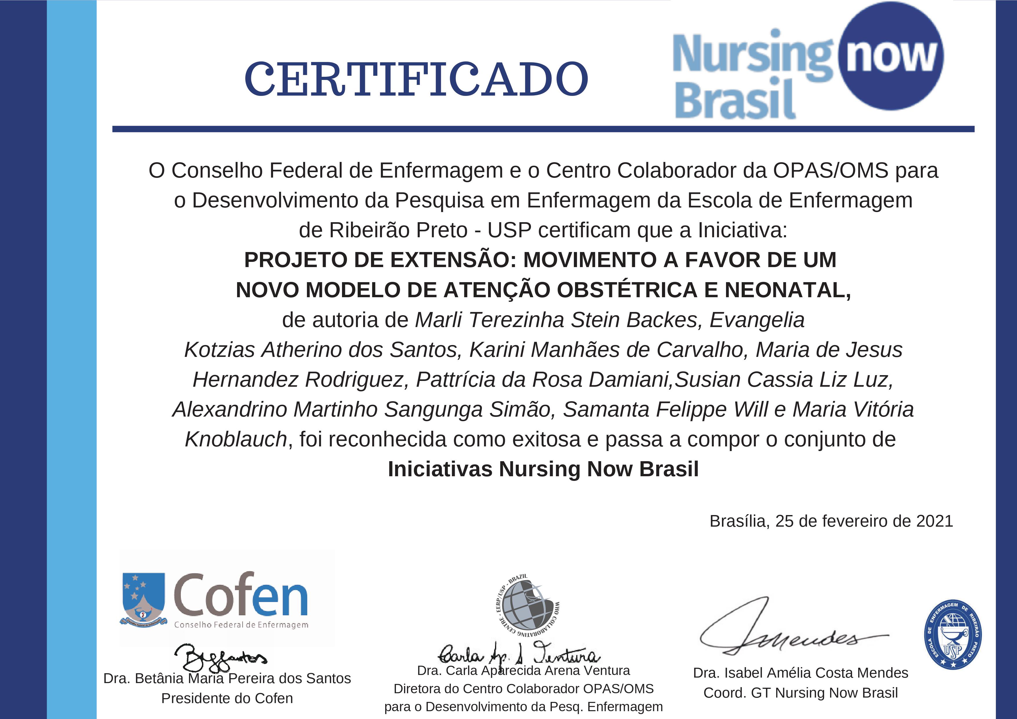 Enfermagem do Unicerp recebe certificado do IFTM pelos cursos ministrados  para seus alunos